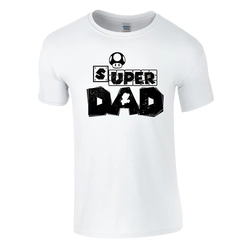 Super Dad férfi póló (fehér)