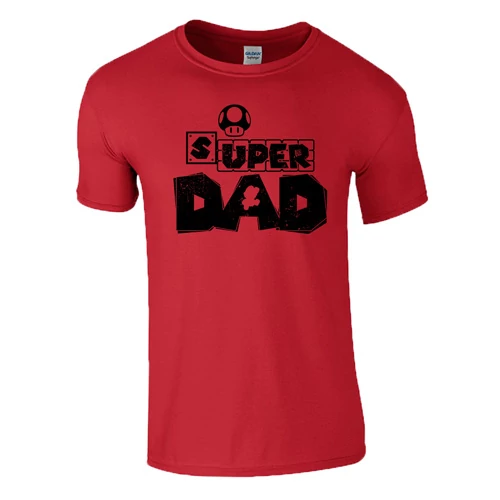 Super Dad férfi póló (piros)