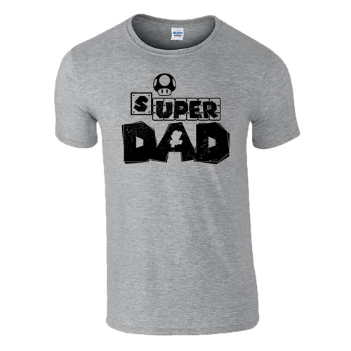 Super Dad férfi póló (szürke)