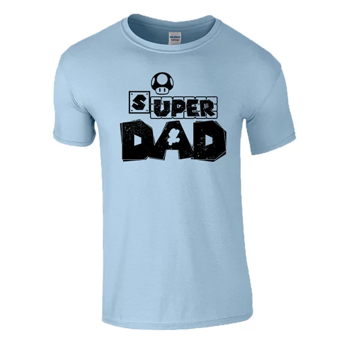 Super Dad férfi póló (világoskék)