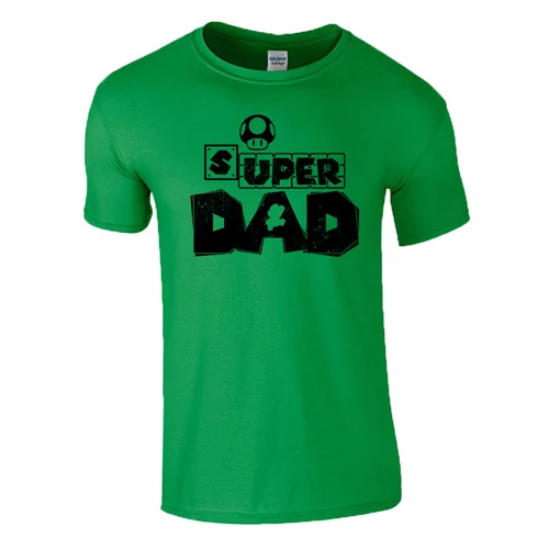 Super Dad férfi póló (zöld)