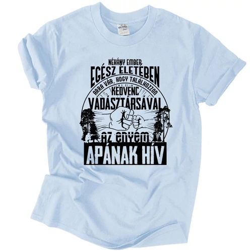 Kedvenc vadásztárs férfi póló (világoskék)