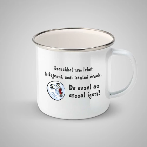 Szavakkal nem lehet kifejezni fém bögre
