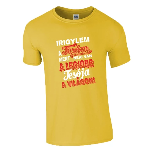 Irigylem a tesóm póló (citrom)