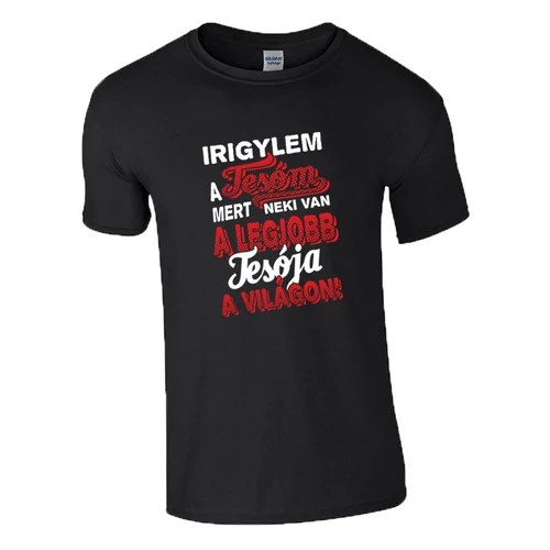 Irigylem a tesóm póló (fekete)