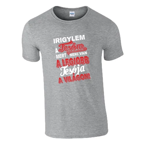 Irigylem a tesóm póló (szürke)