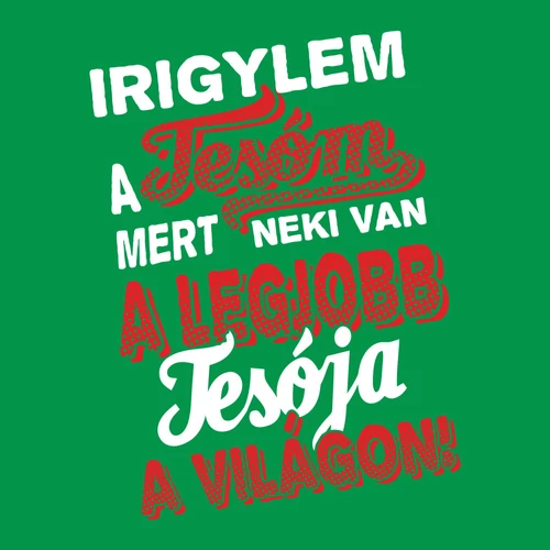 Irigylem a tesóm női póló(B_zöld)