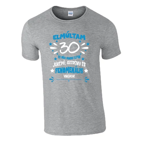Elmúltam 30 póló (Szürke)