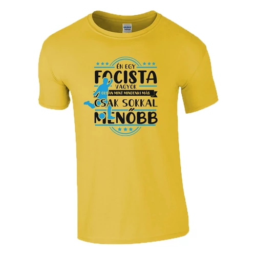 Én egy focista vagyok póló (Citrom)