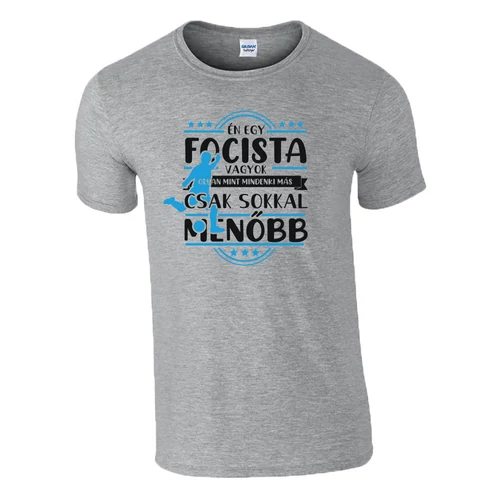 Én egy focista vagyok póló (Szürke)