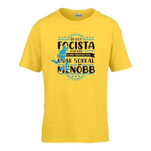Én egy focista vagyok gyerek póló (Citrom)