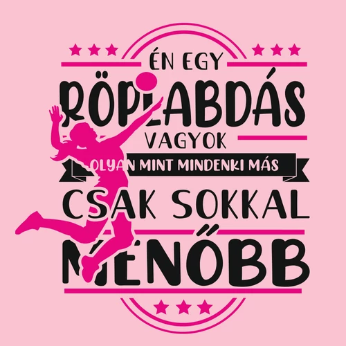 Én egy röplabdás vagyok gyerek póló (Világos rózsaszín)