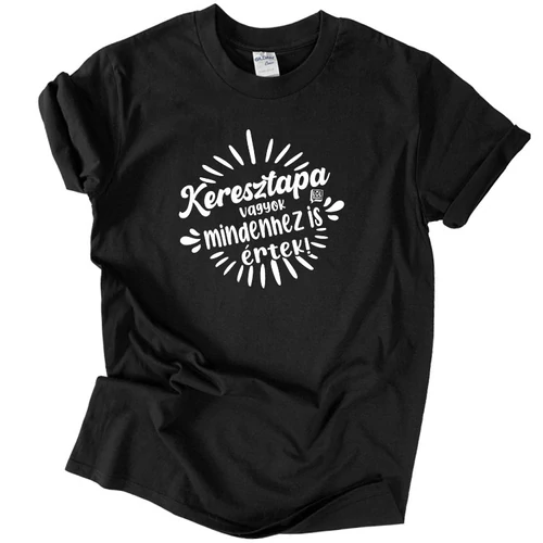 Keresztapa vagyok póló (Fekete)