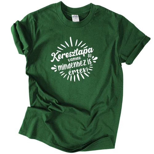 Keresztapa vagyok póló (Sötétzöld)