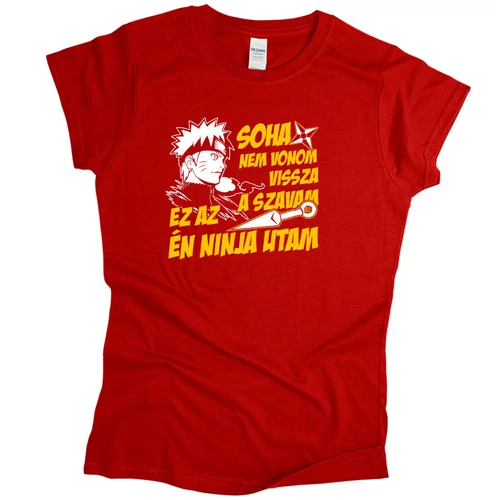 Ez az én ninja utam női póló (Piros)