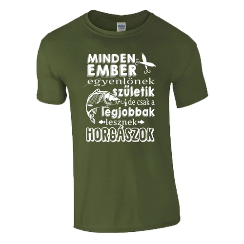 Minden ember horgász póló (Military)