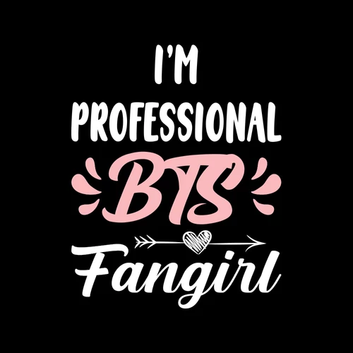 Professional fangirl női póló (B_BTS)