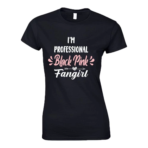 Professional fangirl női póló (Black Pink))