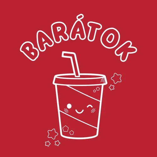 Legjobb Barátok - Üditő gyerek póló (B_Piros))