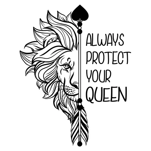 Always protect your queen póló (B_Fehér)
