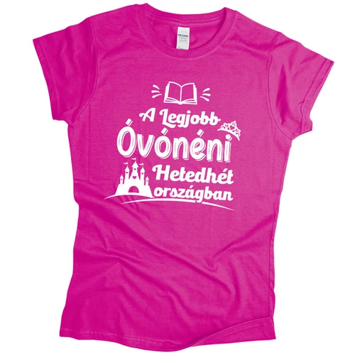 A legjobb óvónéni női póló (Rózsaszín)