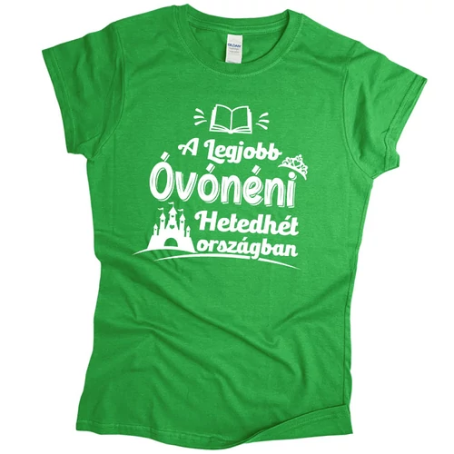 A legjobb óvónéni női póló (Zöld)