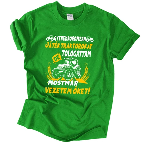 Traktort vezetek póló (Zöld)
