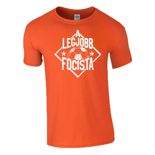A legjobb focista Férfi póló (narancs)