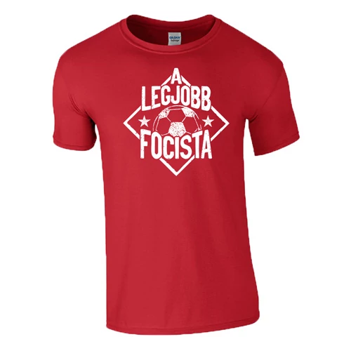 A legjobb focista Férfi póló (piros)