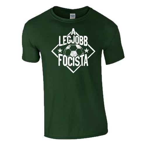 A legjobb focista Férfi póló (sötétzöld)