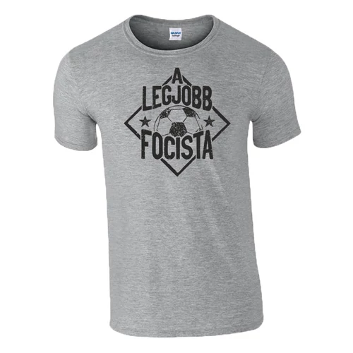 A legjobb focista férfi póló (szürke)