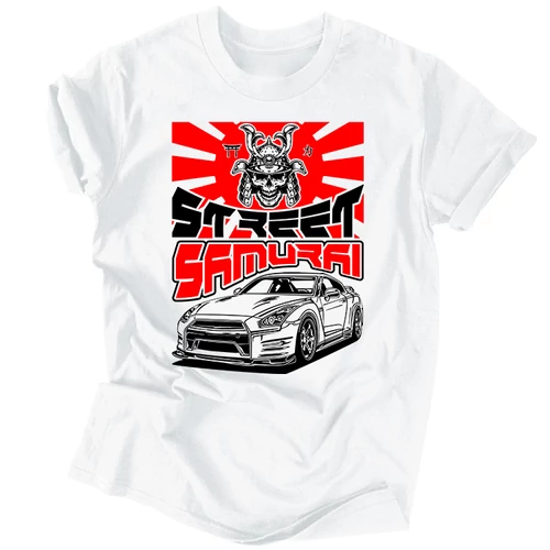 Street Samurai férfi póló (Fehér)