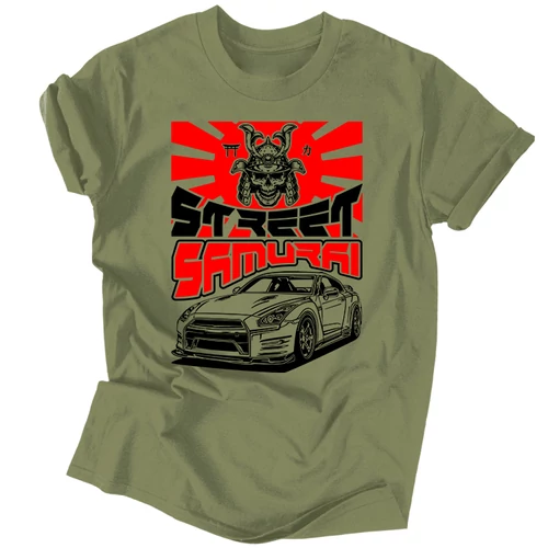 Street Samurai férfi póló (military)