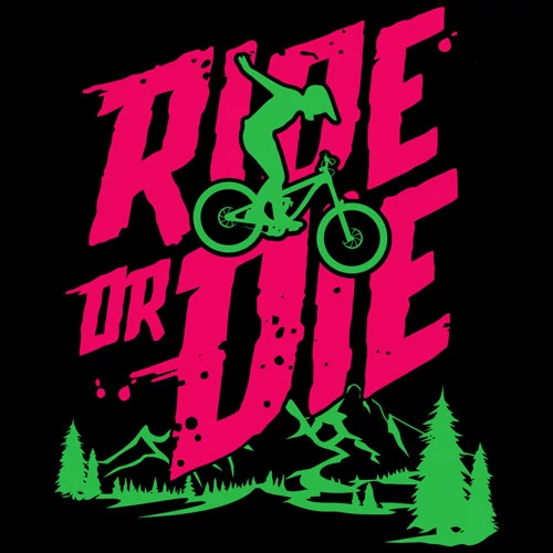 Ride Or Die férfi póló (Fekete)