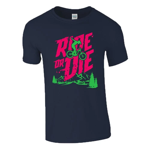 Ride Or Die férfi póló (Sötétkék)