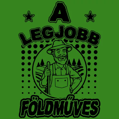 A legjobb földműves férfi póló (B_zöld)