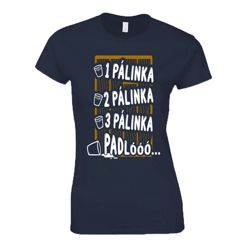 Pálina-padló női póló  (Sötétkék)