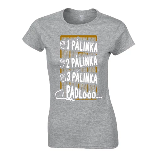 Pálina-padló női póló  (Szürke)