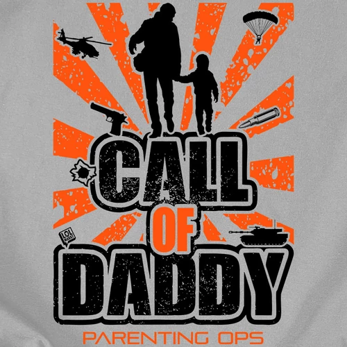 Call Of Daddy férfi póló (B_szürke)