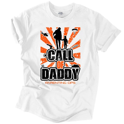Call Of Daddy férfi póló (Fehér)
