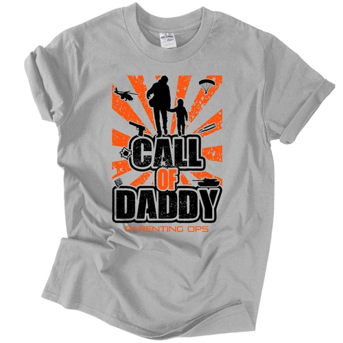 Call Of Daddy férfi póló (Szürke)