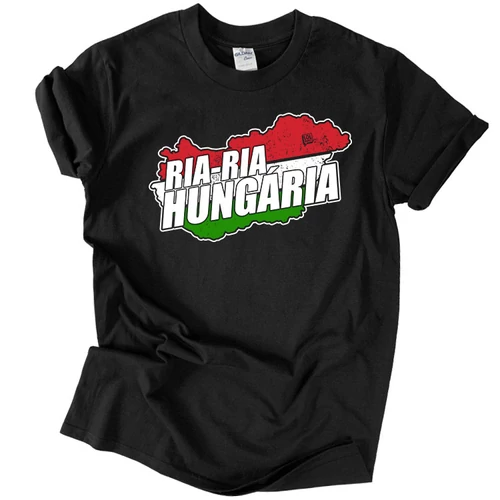 Ria-Ria Hungária férfi póló (fekete)
