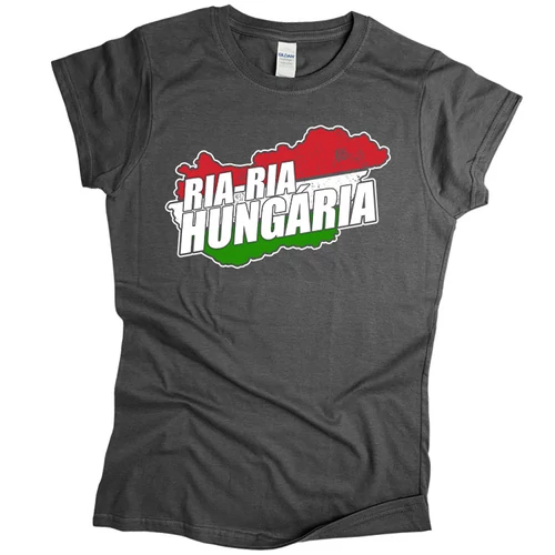 Ria-Ria Hungária női póló (Grafit)