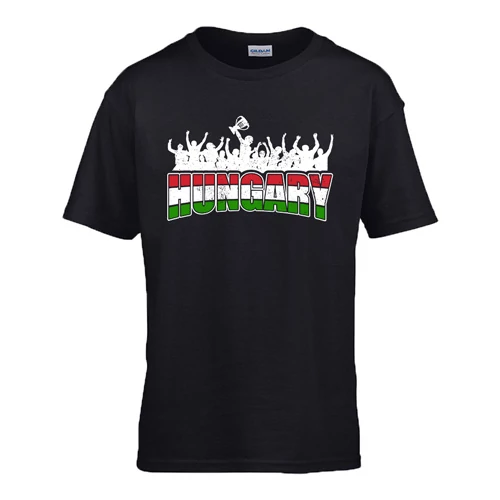 Hungary gyerek póló (Fekete)