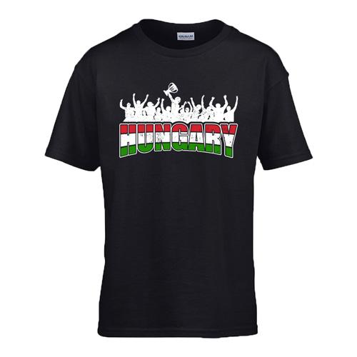 Hungary gyerek póló (Fekete)