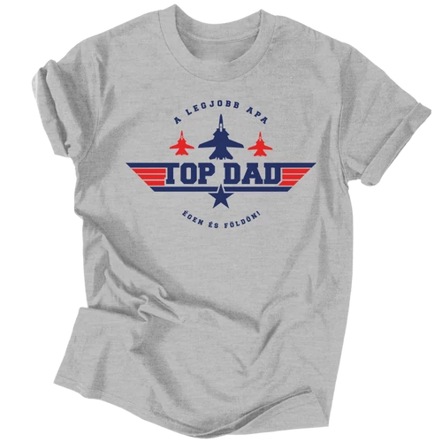 TOP DAD férfi póló (szürke)