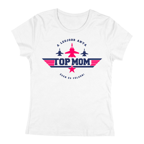 TOP MOM női póló (fehér)