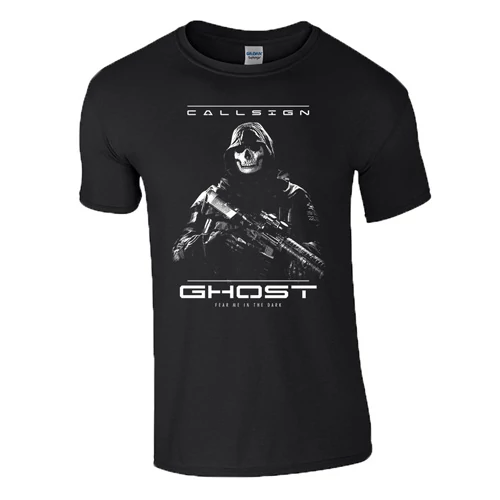 COD GHOST férfi póló(fekete)