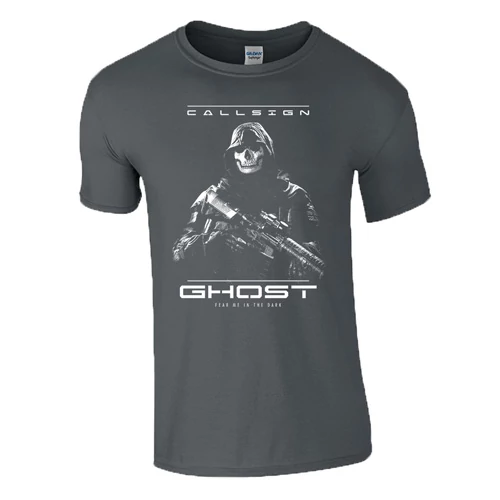 COD GHOST férfi póló (grafit)