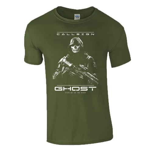 COD GHOST férfi póló (military)